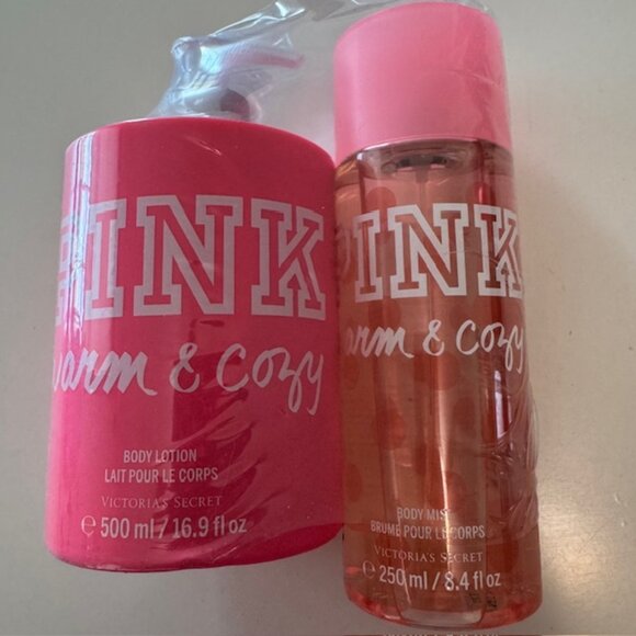 NEW Sealed Y2K Rare Victoria's Secret PINK Warm & Cozy Lotion/Body Mist Set - Picture 1 of 4